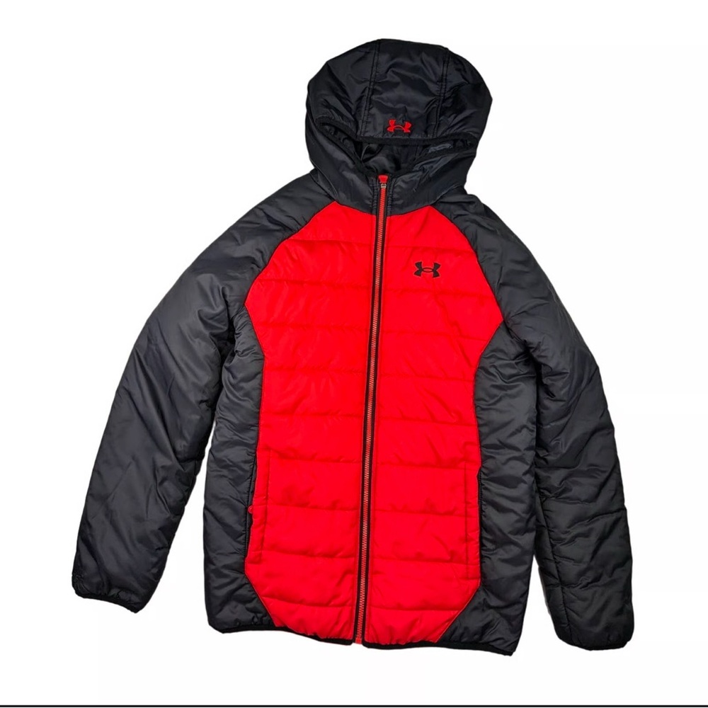 Under Armour Red and Black Puffer Jacket